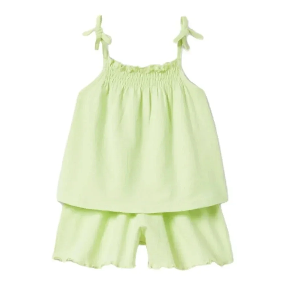 ZARA Kids | Apple Green | STRUCTURED TOP AND SHORTS SET